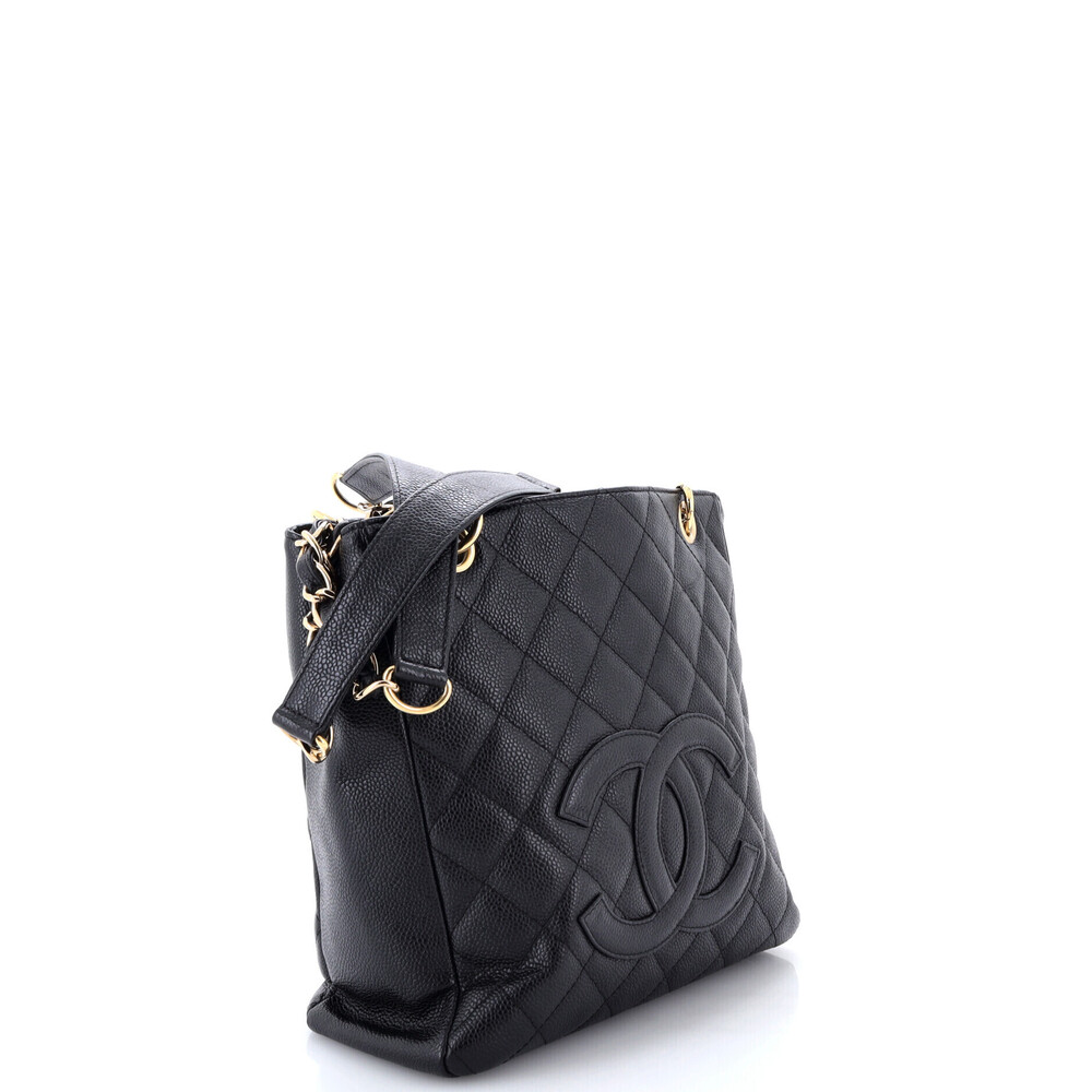 Chanel Petite Shopping Tote Quilted Caviar - Picture 2 of 5